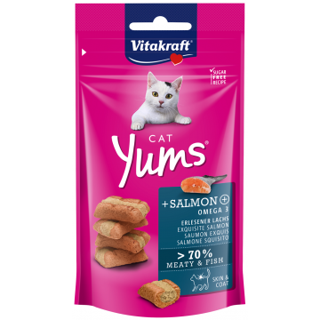 Vitakraft Cat Yums Salmon & Omega 3 40g (3 Packs)
